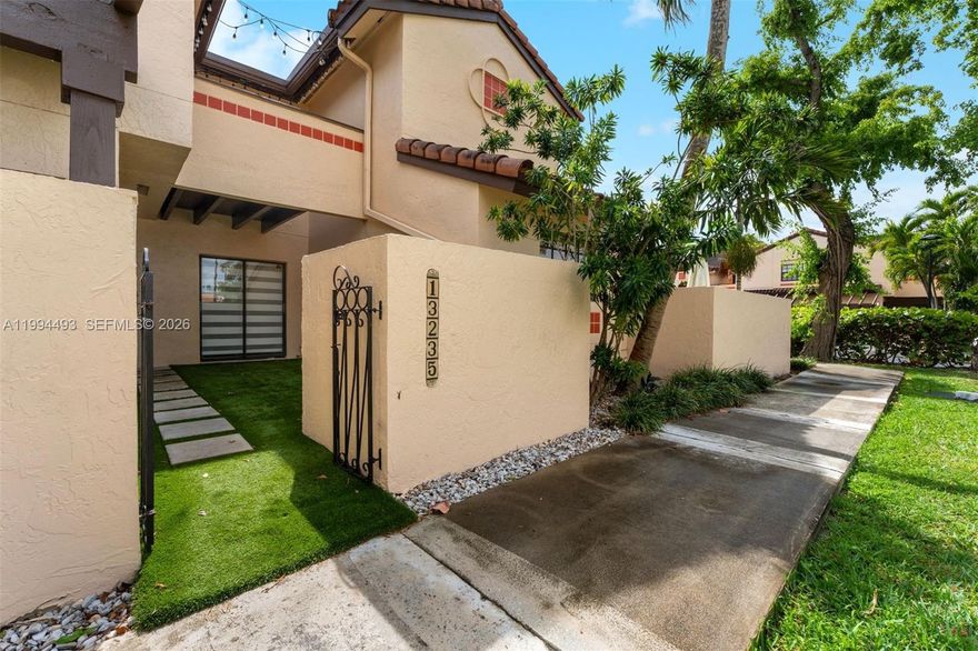 Welcome to this pristine 2BD/2.5BA townhome in the beautiful & quiet neighborhood of The Crossings! This spacious two-story layout has over 1,250 SF w/ two bedrooms & two full bathrooms upstairs, & an upgraded half bathroom conveniently located on the first floor. This home features tasteful updates & finishes including a stunning open kitchen w/ quartz countertops & stainless steel appliances, a brand new washer & dryer, recessed lighting, vinyl flooring, & newly installed turf throughout the front exterior. Other notable features include multiple storage closets, large windows providing ample natural light, and an assigned parking space + additional decal for a 2nd vehicle. Endless amenities include a gym, swimming pool, tennis/basketball/pickleball courts, beach volleyball & more!