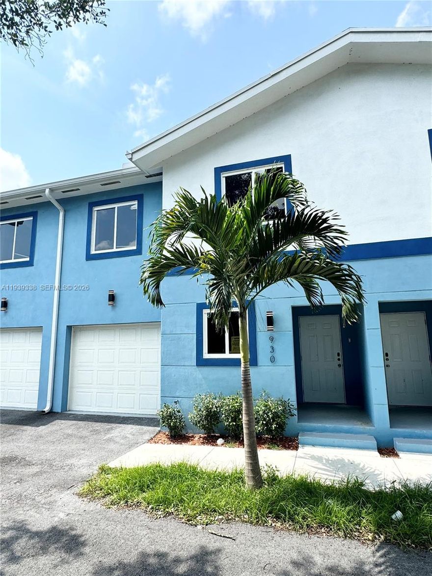 Come see this newly built home with 3 bedrooms & 2 1/2 baths including a 1 car garage! No HOA or credit requirement, fast approval! This freshly constructed home includes a modern interior living space complete with stainless steel appliances, tile and wood laminate flooring through out. This modern kitchen and spacious living room is perfect for living and entertainment. This house also comes complete with impact windows, full size washer dryer and a spacious 1 car garage. Internet and SimpliSafe camera system included in the rent price so you can rest peacefully in this centrally located development with gated access can be yours to call home!