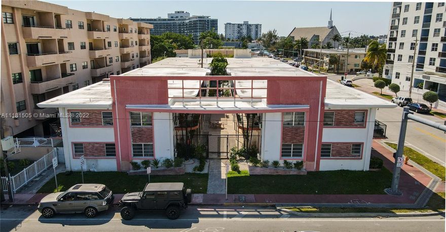 The Elaine Group is proud to present 6890 Abbott, a 20 unit multifamily located a short walk from the sandy beach. The property is fully occupied and consists of 16 spacious one bedroom units and 4 spacious studios. The subject sits on the corner of 69th street and Abbott Avenue between the intracoastal and beach within walking distance to publix, starbucks, walgreens, restaurants, parks, the beach and more. The property has recently been updated with a new roof (2021), a newly remodeled 1 bedroom unit (2022) and new AC mini-splits in many units.