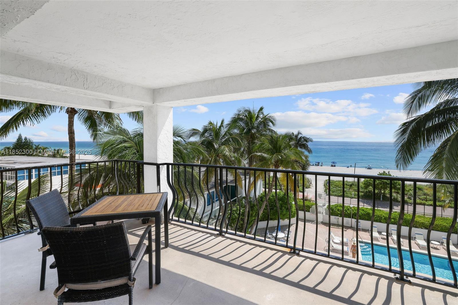 Direct beachfront rental available for this upcoming season until April 30th (min 6 month required). Come rent this fully furnished direct oceanfront winter vacation condo located in the heart of Miami Beach. This spacious 2 bed, 2 bath corner unit comes with 2 parking spaces and washer & dryer. With direct ocean views, the deep balconies offer lounging opportunities all day long, no matter the time of day. Primary room holds one king bed and 2nd bedroom holds two queen-sized beds. Bedrooms are equipped with electronic black out shades for maximum comfort. Enjoy a relaxing resort like lifestyle with amenities ranging from swimming pool, gym and boardwalk. Rental price includes all utilities (cable, wifi, and electricity). One time deep cleaning fee of $130. No pets.