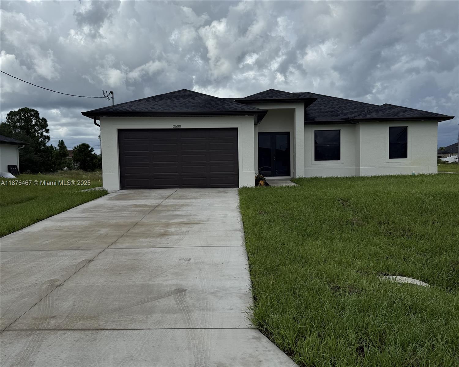 WELCOME TO YOUR NEW CORNER HOME IN WARM LEHIGH ACRES FLORIDA! THIS NEW CONSTRUCTION FEATURES OPEN FLOOR LIVING AREA WITH PORCELAIN FLOORS, HIGH CEILINGS, IMPACT DOORS & WINDOWS, QUARTS COUNTER TOPS WITH WATERFALL STYLE KITCHEN ISLAND SS APPLIANCES, SPACIOUS BEDROOMS, COVERED LANAI,WATER TREATMENT EQUIPMENT ON YOUR OWN CORNER QUARTER ACRE LOT LOCATED WITHIN SHORT DRIVE TO THE GULF COAST BEACHES, AIRPORT, PARKS, SHOPPING PLUS MUCH MORE! CALL US TODAY TO SCHEDULE YOUR PRIVATE TOUR AND FOR SURE YOU'LL MAKE IT " MY HOME"......