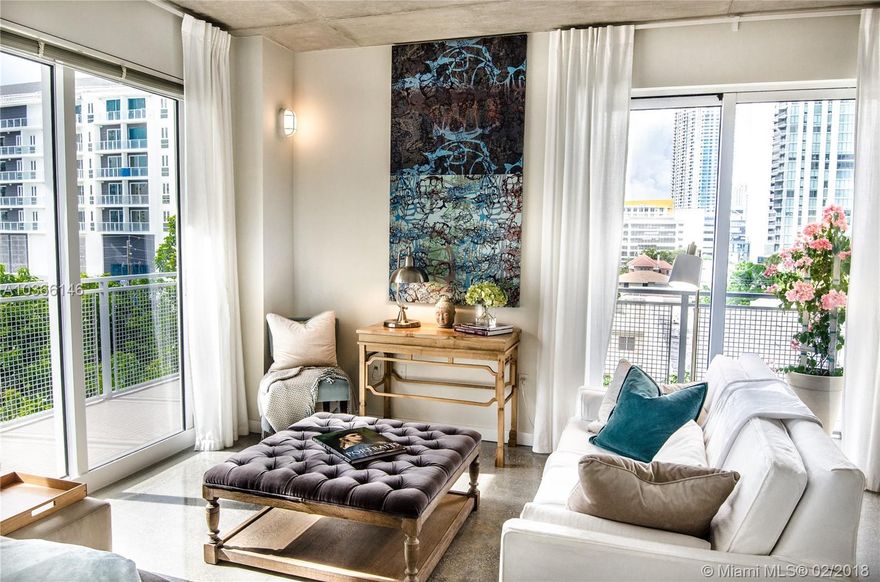 PRICE REDUCED! THIS BEAUTIFULLY UPDATED, OPEN LOFT CONCEPT CORNER UNIT WITH WRAP AROUND BALCONY, FACES A QUIET AND SUNNY DIRECTION IN THE SUPER HOT EDGEWATER AREA.  THE FLEXIBLE SPACE CAN EASILY ACCOMMODATE A HOME OFFICE,  OR A SECOND BEDROOM.  THE MANY UPDATES MAKE THIS SPECIAL CONDO TURN KEY.  HAS 9 FT CEILINGS, IMPACT/HURRICANE GLASS, GREAT CLOSET SPACE, WASHER/DRYER IN UNIT, PETS UP TO 40LBS, CAN LEASE 2X A YEAR FOR MIN 6 MONTH EACH, INVESTORS OK, FINANCING IS OK, GOOD RESERVES, HOA FOR 2018 REMAINS THE SAME.  BUILDING HAS A POOL, FITNESS ROOM, BIKE STORAGE, EXTRA STORAGE CUBICLES, ASSIGNED PARKING SPOT ON SECOND LEVEL, AND SPECIAL DOG WALKING AREA.  THIS IS AN IMMACULATE UNIT THAT IS A MUST SEE! CALL LISTING AGENT FOR SHOWINGS.