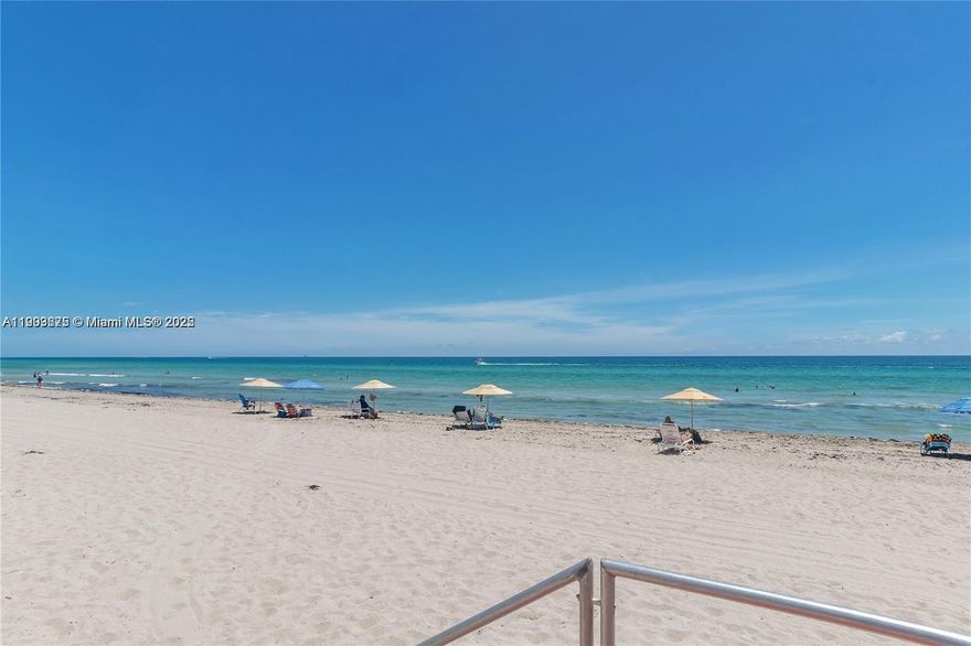 Experience beachfront living at its finest in this spacious 2 bed, 2 bath unit located in a premier oceanfront building in Hollywood, FL. Enjoy the convenience of direct beach access. This well maintained unit features an open floor plan, ample natural light, and a private balcony perfect for soaking in the sea breeze. Whether you're looking for a full time residence, vacation getaway or a lucrative investment opportunity, this property offers strong rental potential in a highly desirable location. The building features a pool, fitness center, valet service, and 24/7 security. Ideally situated just minutes from the Hollywood Broadwalk, fine dining,shopping and entertaiment. Don't miss your chance to own a piece of paradise!