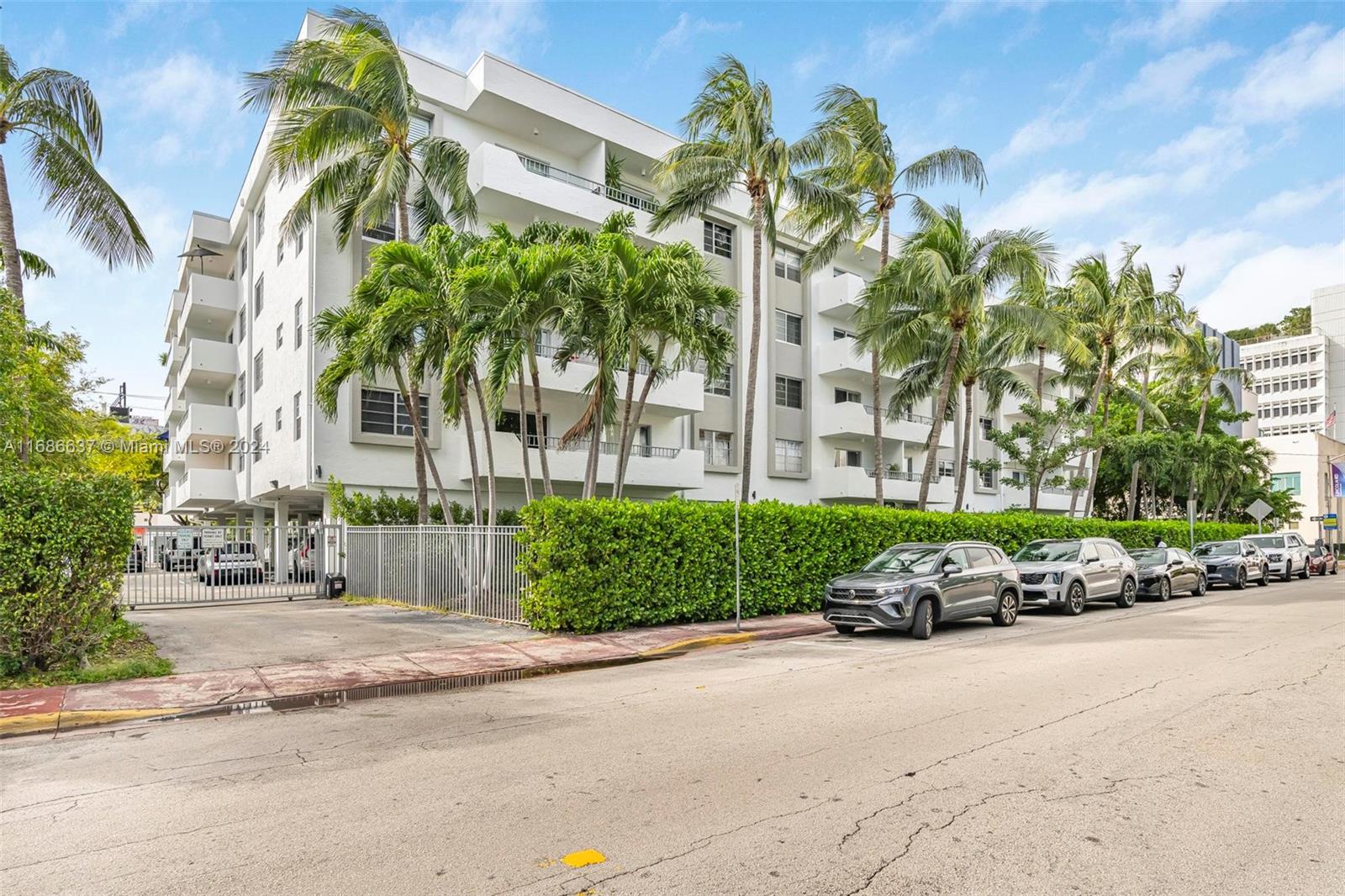 Location! location! location! Just half a block from Lincoln Road and within walking distance to Flamingo Park, this bright corner south-facing 1 bedroom, 1.5 bath unit feels more spacious than it's 715 square feet. It features cherry wood floors throughout, a recently updated kitchen, impact windows, and the best parking spot in the building. Lincoln Place is an intimate boutique pool residence which offers a secure garden entry. The 50-year certification is pending city approval, and a new roof was installed in 2021. It's conveniently close to Trader Joe's, local Miami shops, and restaurants.