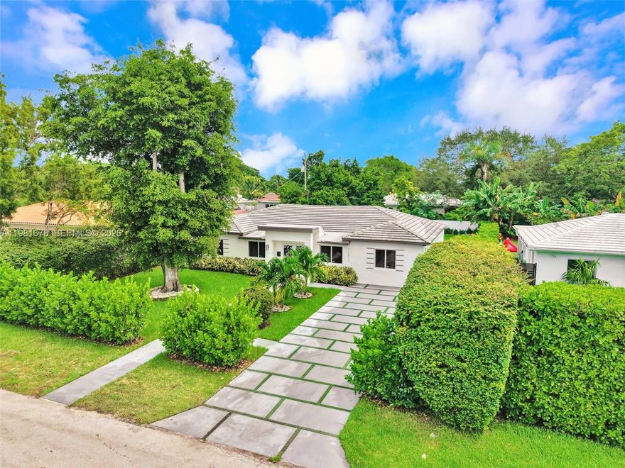 Situated on one of Biscayne Park’s most charming tree-lined streets, this fully renovated 6BD/3BA home offers 2,829 SF of elegant living space. Every aspect has been updated, including electrical, plumbing, septic, and impact windows. Thoughtfully redesigned, it showcases soaring ceilings, abundant natural light, and an expansive layout. The chef’s kitchen impresses with custom cabinetry, quartz countertops, and top-of-the-line stainless steel appliances. Floor to ceiling views frame a brand-new resort style pool, covered patio, and sprawling yard—perfect for entertaining. For Investors, Biscayne Park allows short-term rentals with proper licensing. Ideally located near Burke Recreation Center, MOCA, Whole Foods, and just minutes from Surfside Beach, Wynwood, and Brickell.