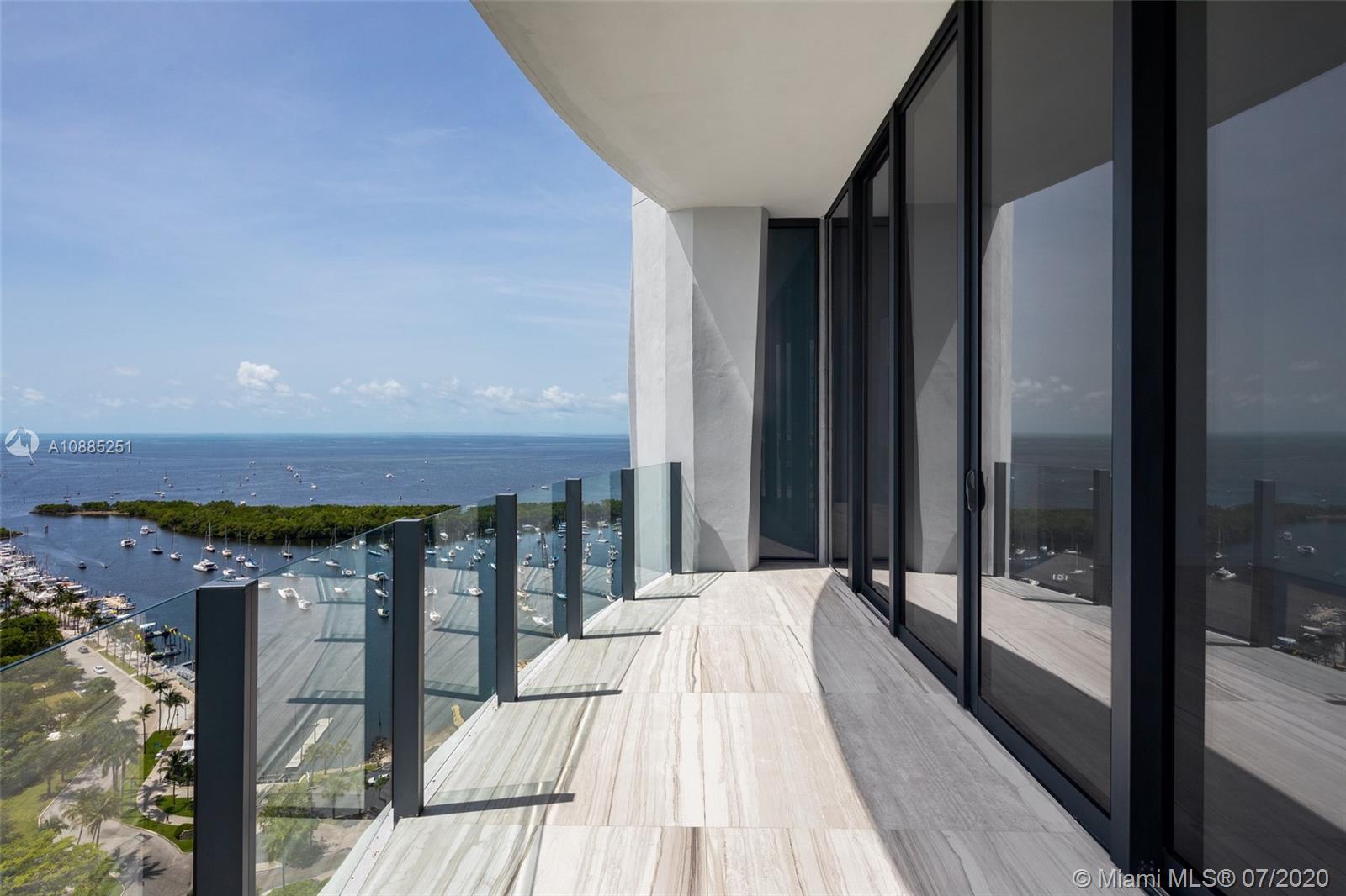 Lower Penthouse located in the prestigious One Park Grove tower. This 3 bedroom, 3.5 bathroom corner residence features 2,917 sq.ft. of interior space with 439 sq.ft. of outdoor living, top of the line finishes and appliances, high ceilings, marble floors, private foyer entry, and breathtaking direct views of Biscayne Bay. Park Grove represents what is possible when the sophistication and artistry of Pritzker Prize-winning architect Rem Koolhaas/OMA is given a 5-acre waterfront canvas in Coconut Grove – a naturally beautiful part of Miami and home to chic restaurants & shops.
Park Grove’s Koolhaas-designed amenities offer the opportunity to be able to live a curated, highly engaged life.