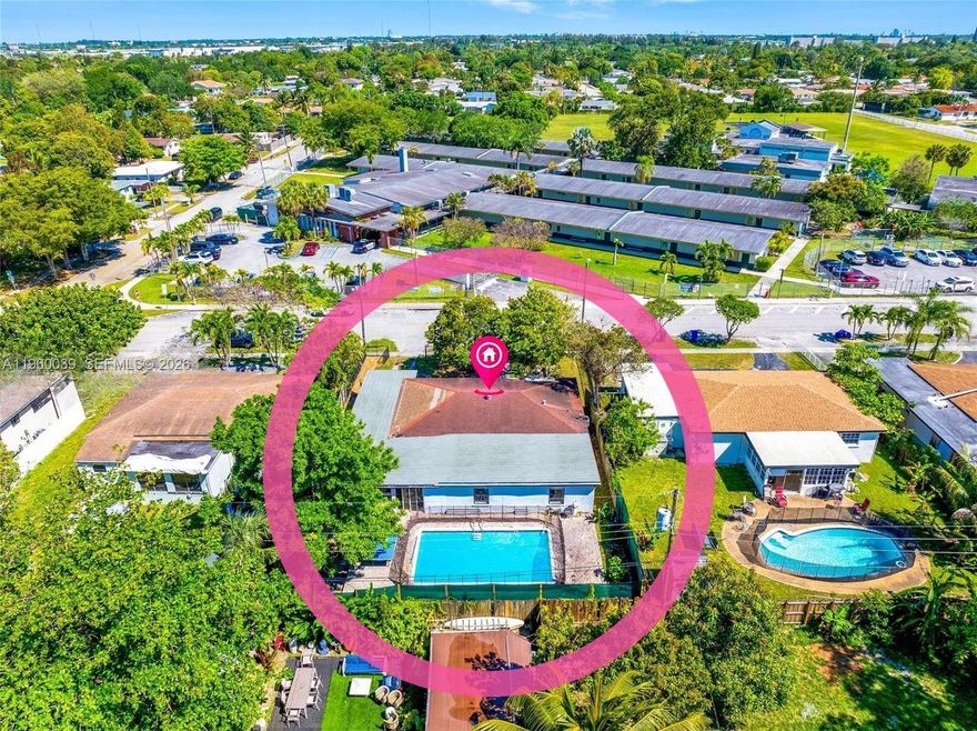 Great Deal!! Welcome to this spacious large and light-filled home with pool in the heart of North Miami Beach. Brand New Roof!! From the moment you step inside, the open layout and airy entrance create an inviting flow between the living, dining, and kitchen areas—perfect for both everyday living and entertaining. The oversized dining space easily accommodates gatherings of all sizes. The primary suite is conveniently located near the front of the home and features a walk-in closet and an en-suite bathroom with dual sinks. Three additional generously sized bedrooms, plus a versatile  room ideal for a fourth bedroom, office, or storage, offer flexibility for any lifestyle. Outside, enjoy a large backyard with a beautiful pool—your own private retreat for relaxing or hosting. Ideally situated just steps from multiple houses of worship, this home combines space, comfort, and an unbeatable location.