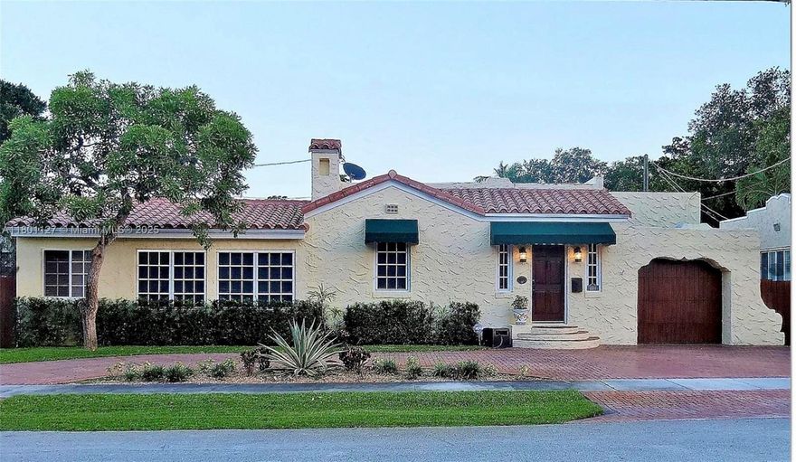 One of the finest homes in Rio Vista located 1/2 block from Virginia Young Park. 9 foot cathedral ceiling of Dade county pine in family room. Wood flooring is also Dade County Pine highly known for its strength, density and resisitance to decay and insect damage. Updated electric and plumbing when the owners added the new office, laundry room and bath in 2014. Barrel tile roof was installed in 2014. All impact windows and doors. Kitchen includes a gas stove, stainless steel appliances and center island. Private back yard and pool area. Circular paver driveway on this wider lot. Close to the ocean, downtown Las Olas and shopping.
