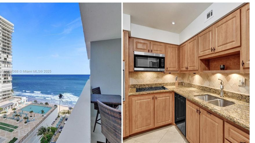 Discover the perfect blend of comfort, convenience, and investment potential with this stunning 1 bed/1 bath furnished condo on the beach! Whether you seek a serene year-round home, a relaxing beachside escape, or a lucrative long-term investment, this condo checks all the boxes. Enjoy breathtaking NE ocean views, a newly remodeled bathroom, updated kitchen with newer appliances, impact windows/doors, and stylish baseboards. Minutes from Lauderdale-by-the-Sea’s dining, shopping, and nightlife, this prime location offers endless perks. The resort-style building features private beach access, a heated pool, and an exercise room. Live, vacation, or invest—your beachfront dream awaits!