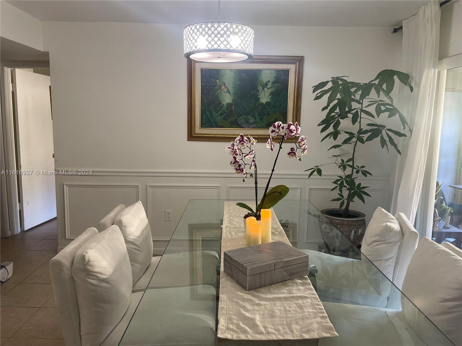 Large and bright 2 bedrooms and 2 full bathrooms, totally renovated, large balcony with view on the pond. plenty of storage area. Washer and dryer in unit. All white kitchen, unit can be rented furnished or unfurnished/ partially. The kenlands is located 1 block from Florida Turnpike. The community features clubhouse, pool and tennis court.