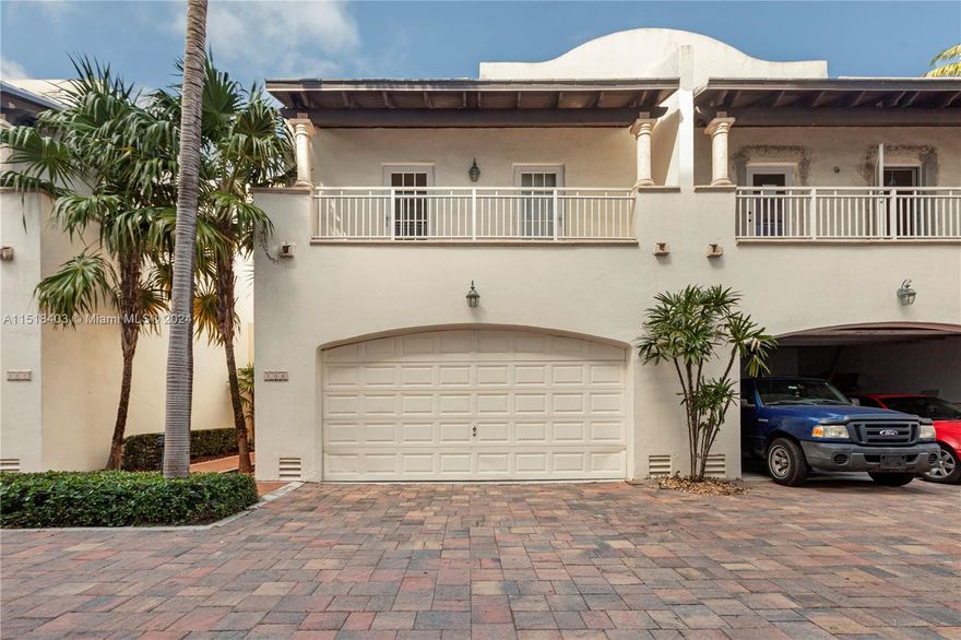 This townhome, located in a prestigious gated community of Sunset Harbour, offers a prime location with convenient access to various amenities. It is within walking distance to restaurants, including the popular Fresh Market and Publix grocery stores, as well as Miami's renowned Lincoln Road, known for its shopping, dining, and entertainment options.

The townhome itself features two stories, an attached two car garage, 3 bedrooms and bathrooms, and a large attached deck with a beautiful view overlooking the bay.