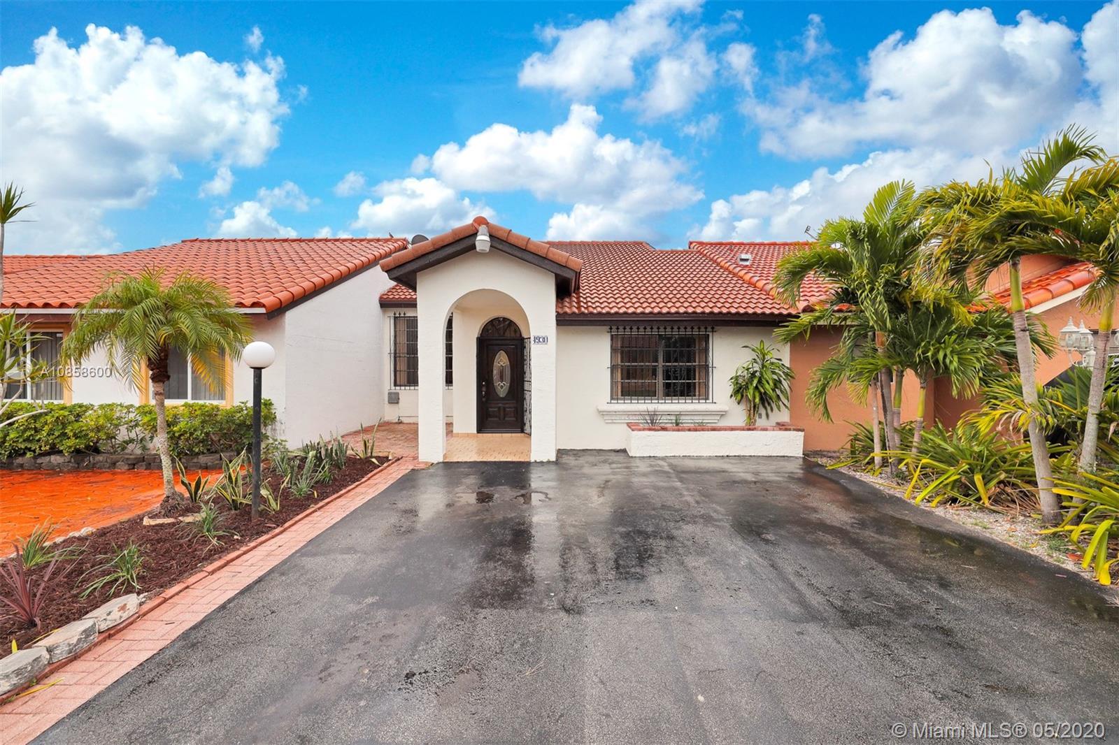 Back on the market! Buyer could not obtain financing. Renovated, 1 story, 3/2 townhouse, ready to move in! New kitchen with granite counters top and wood cabinets, new stainless steel appliances. Ample attic for storage. Both Bathrooms are totally renovated. Low HOA fee! Tiled throughout and a covered terrace for entertainment. Roof was replaced in 2019. Washer & dryer inside unit. Custom Ceiling beams in living/dining area. Parking for up to 3 cars. Premium location close to shopping centers, park & great schools!