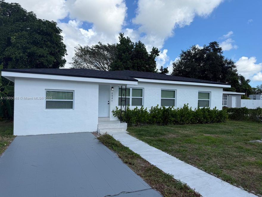 4 Bedroom 2 Bath house complete renovation. NEW Roof Kitchen bathrooms electrical plumbing impact windows and doors