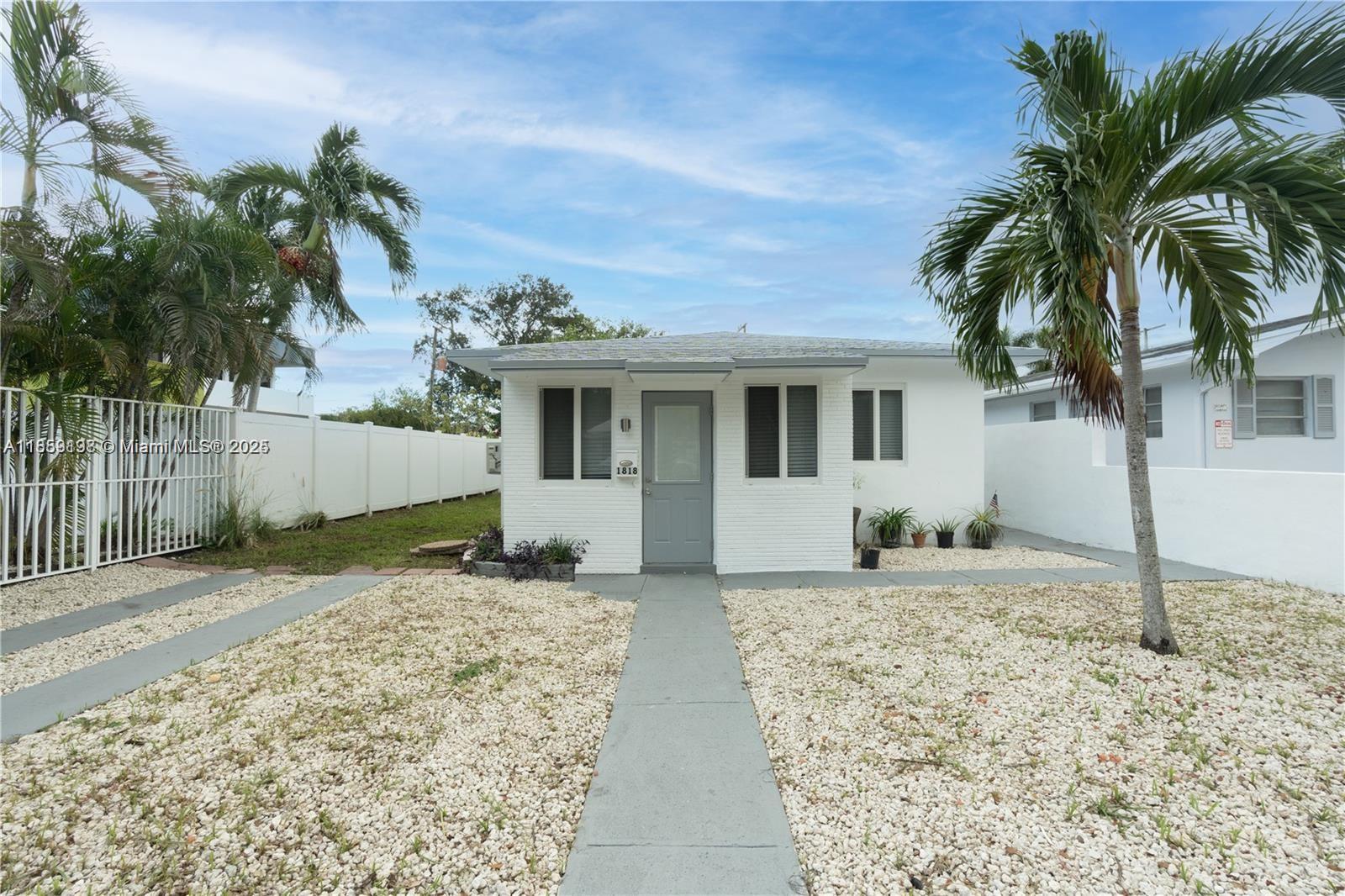 Amazing house with income potential. Main house boasts 2/2 with an additional in-law quarters (separate electric meter and private entrance . One block away from US1 and Sheridan street near Publix and restaurants . Short driving distance to Hollywood beach. No HOA . Newer roof, A/C, and windows, tankless water heater . Move in condition. Separate laundry room and nice backyard.