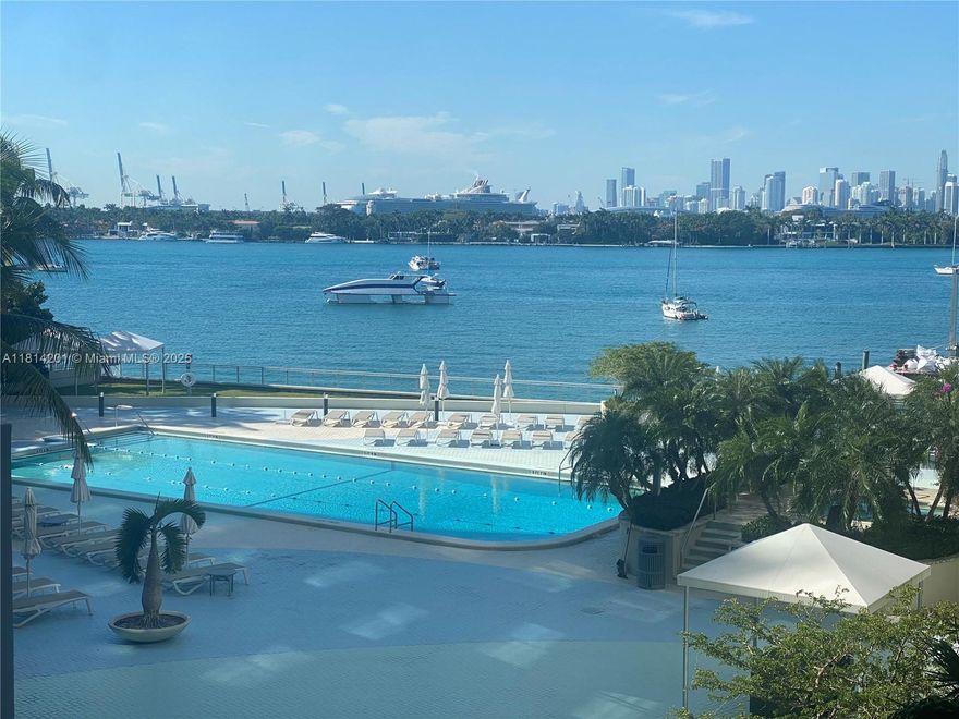 Breathtaking direct water and Miami skyline views. West-facing large studio unit in Mirador North has a functional open layout. It features impact windows, bedroom nook and lots of storage with multiple closets, including one walk-in. Mirador North, features bay-front pool and hot tub, updated gym, lobby, game room and convenience store. Mirador North is an example of a well managed building known for its peaceful living and unbeatable location. Priced to sell! Assigned parking space available for $25k. Valet parking $95/month.