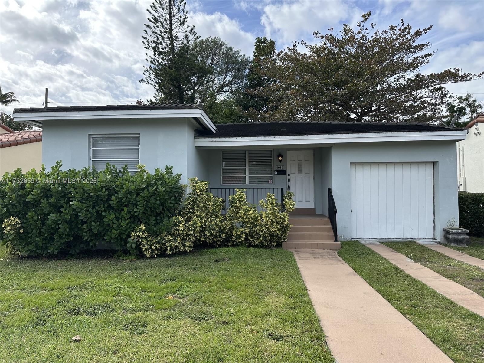 Charming 2 bedroom & 1 bathroom home situated on a very quiet street in north Coral Gables. The home has been tastefully remodeled with both wood and ceramic tile flooring. Other features include upgraded kitchen and bath, convertyed garage with washer & dryer, private backyard & more!