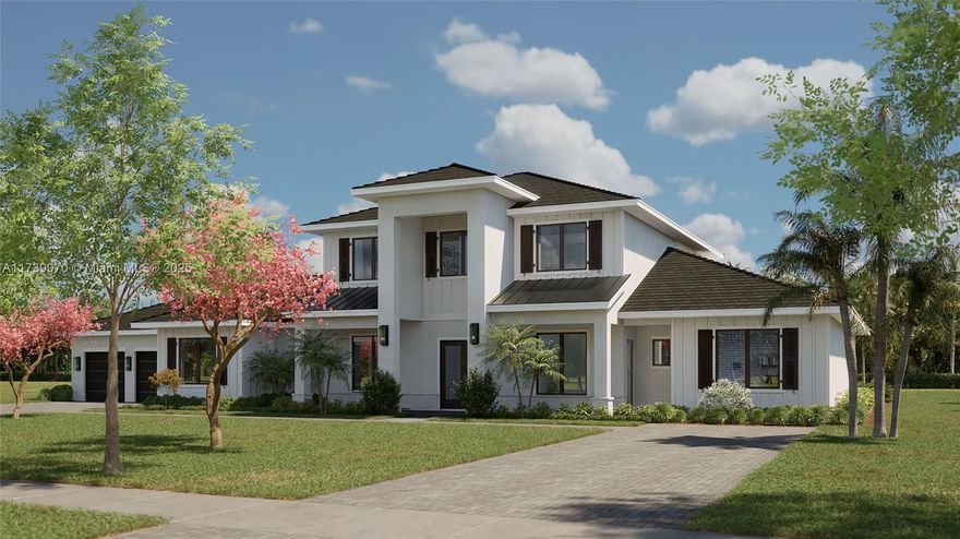 Introducing The Royal Palm, a stunning new creation by Lowell Homes in the exclusive Flamingo Ranch Estates. Nestled along Peaceful Ridge Trail, this private enclave offers luxury living without an HOA. This 2 story architectural masterpiece is designed with versatility in mind. The expansive floor plan includes a separate entrance, perfect for creating a private suite. Featuring 5 br & 7.5 baths, office, club room, media room, and loft, every detail has been thoughtfully designed for family living and entertaining. The spacious living area flows seamlessly into the grand kitchen, breakfast nook, and formal dining room.. The chef’s kitchen is equipped with top-tier stainless steel Jenn-Air appliances, sleek quartz countertops and abundant cabinet space, making it a culinary dream.