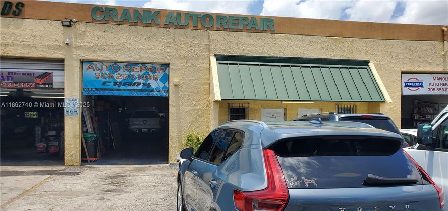 1,511sqft feet warehouse available for sale. Hialeah Gardens close to Walmart and Okeechobee Rd. Tenant occupied mechanic shop paying $2,000 per month, lease exp 2028. Great opportunity to own a warehouse in the heart of Hialeah won't last!