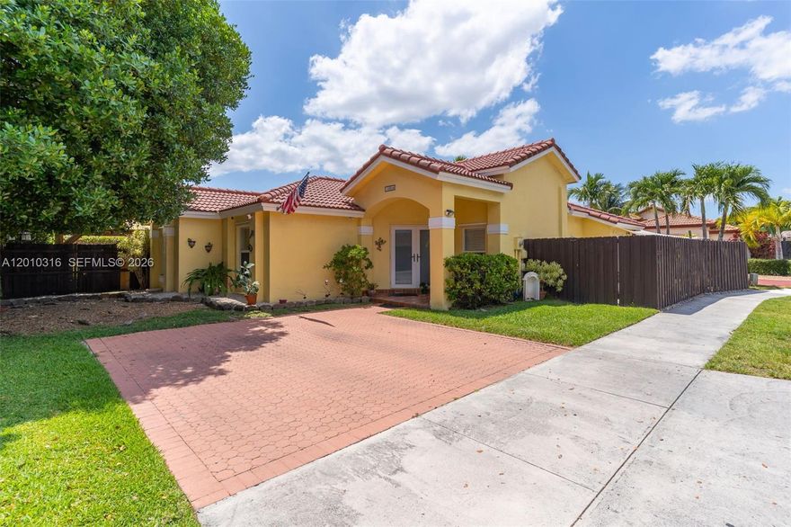 Corner Lot! Brand New Impact Windows and Doors!! Luxury vinyl flooring, re-done bathrooms, newer roof (2018) and screen enclosed patio. This 3 BR/ 2BR is a must see in the desirable community close to schools, entertainment and Turnpike. Low HOA fee includes access to pool, tennis courts, gym and landscaping.