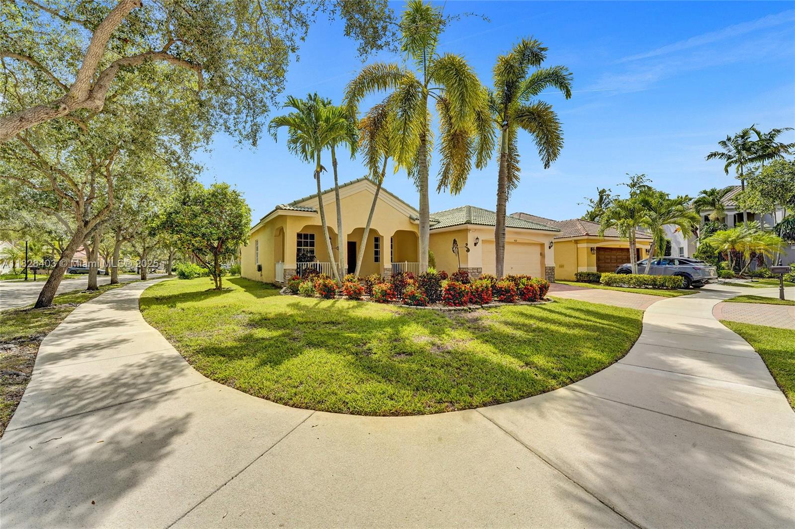 Welcome to this cozy corner home featuring 4 br / 2.5 ba, located in the beautiful Weston community of The Ridges. Lovingly maintained by the original owners, this property is perfect for families looking for a comfortable and spacious home. Recently painted inside 2025, offers pavered driveway/entrance, ceramic tile/laminate flooring in the bedrooms, 10' ceilings, and a kitchen equipped with SS appliances and granite countertops. Conveniently situated near top rated schools, restaurants, and the I-75 HW. Enjoy access to an amazing community pool, unwind in expansive green spaces and enjoy amenities like pickleball, basketball, and beach tennis courts. The Ridges is a charming and peaceful neighborhood, an ideal place to settle down and create beautiful, lasting memories. Welcome home.