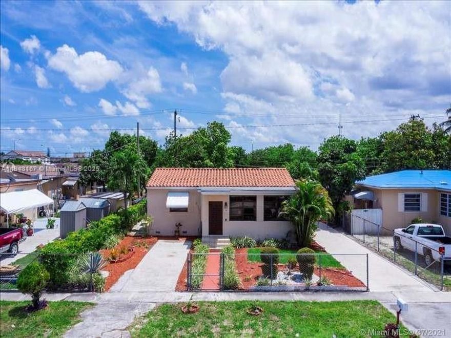 Beautiful Property Spacious and upgraded single-family home in the heart of Hialeah! This 4-bedroom, 3-bathroom property offers 2,439 sq ft of living area, featuring a new roof, updated plumbing, central A/C, and impact windows and doors for peace of mind. Located in a quiet neighborhood close to major highways, making commuting a breeze. The property also includes two efficiency units, providing great potential for extra income or extended family use. Don't miss this opportunity!