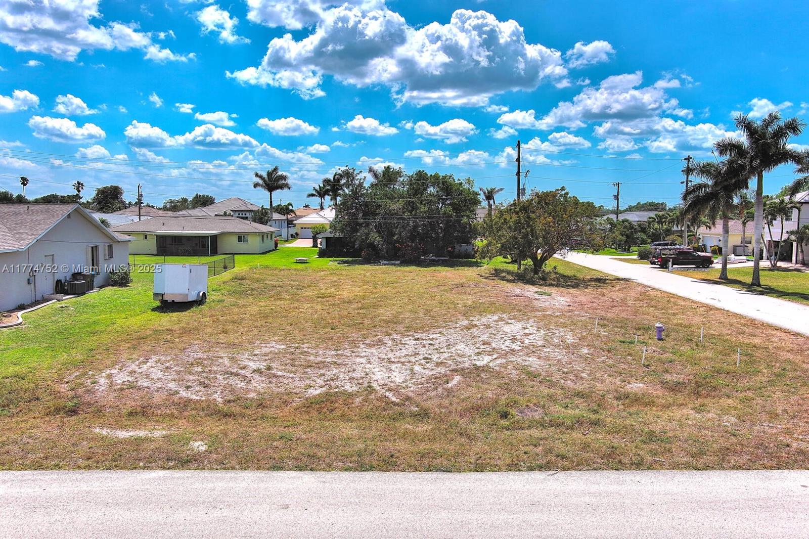 Exclusively presented by Sunland Real Estate: Rare 0.25-acre lot in East Cape Coral. In a great waterfront neighborhood with only two vacant lots left. Perfect opportunity to build your next project. Centrally located to everything in Cape Coral, and also across the bay to Fort Myers. Cape Coral is one of the fastest-growing cities in Florida, known for its 400+ miles of canals, offering boating, fishing, and water sports right in your backyard. Enjoy nearby parks, golf courses, shopping, dining, and easy access to stunning Gulf Coast beaches.