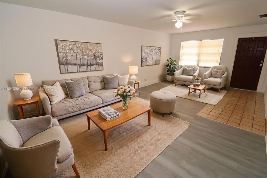 Amazing 2 Bedroom/1Bathroom Garden style modern apartment. Central air - 2 Assigned parking, Washer and Dryer on site .Private Patio/Garden area. Gated 5 unit complex in great location, Quite Tree Lined street, close to transportation, Shopping ,Restaurants and the Beach. Easy to show with quick approvals.