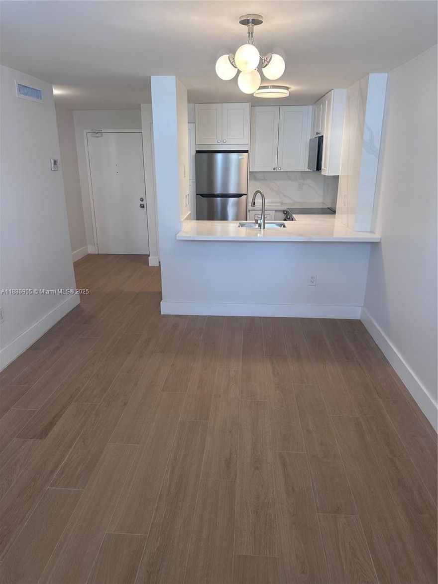 Great opportunity to rent this beautiful and fully remodeled apartment with elegant finishes and premium updates. This property features a brand-new kitchen with top of the line stainless-steel appliances, quartz countertops and plenty of cabinet space, custom-made walk-in closet, a gorgeous bathroom, plenty of natural light throughout the unit, bran new floors, one assigned parking space. Near Brickel City Center, Public Transportation, I 95, Restaurants, Shopping Center, and much more. Move-in ready! Call listing agent for more information.