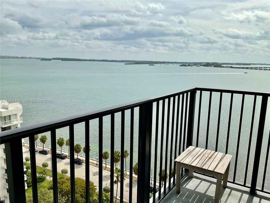 Boutique Building on Brickell Bay Dr. across from walking/joggin waterfront boulevard, large 1 bedroom 1.5 baths completely remodeled. Tastefully furnished, Ready to move in. Open Bay views and city lights. Newly installed hurricane windows/ Conveniently within walking distance to restaurants, shopping, and entertainment area. Tennis court, excellent management, party room with kitchen facilities, executive work room/library, kids play room, and gym