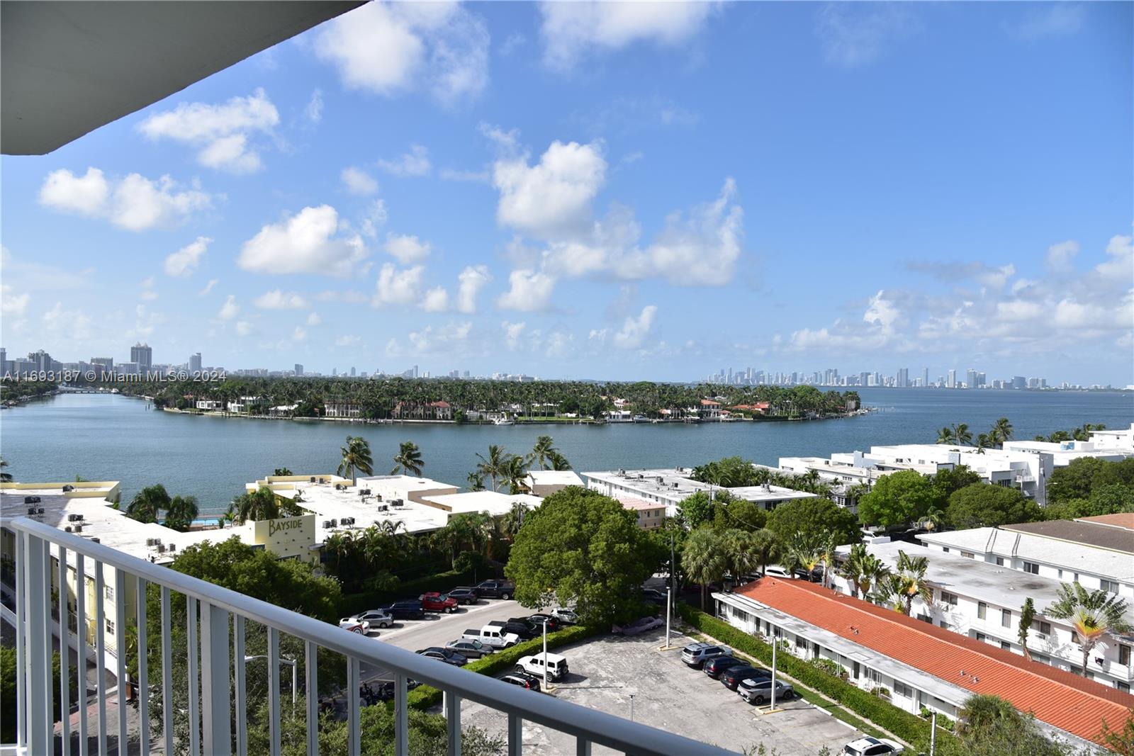 Large corner unit with stunning views of La Gorce Island , Biscayne Bay and Miami skyline from a large wrap around balcony. Spacious one bedroom condo with lots of natural light and 180 degrees views.
Excellent location in desirable Normandy Island Historic District. walk to the beach , shops and restaurants. Close to South Beach , downtown ,Bal Harbour and Collins Avenue .Bedroom with generous walk in closet. Gated garage with assigned parking spot. Great lifestyle at a reasonable price.