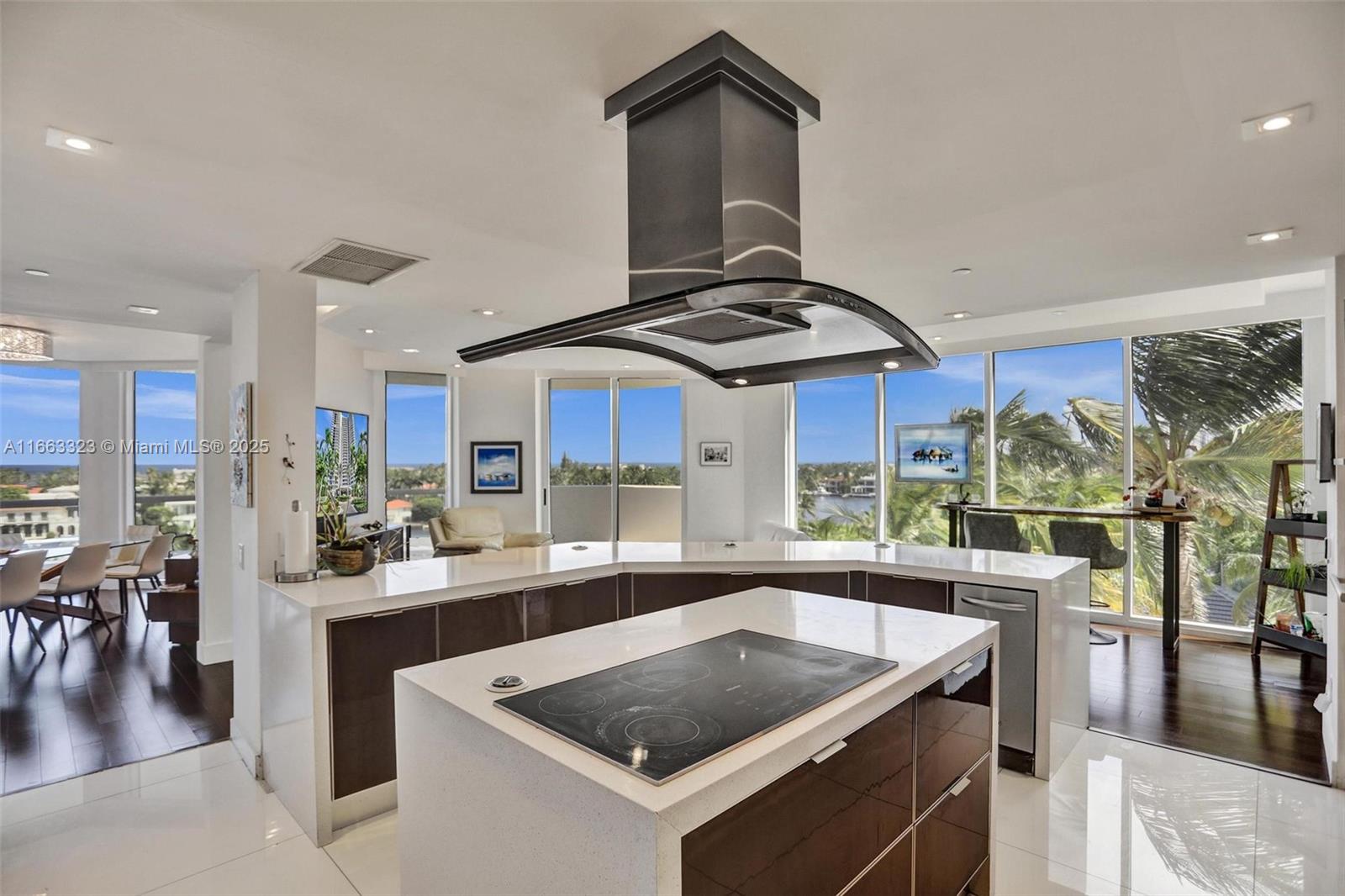 LUXURY LIVING AT ITS FINEST – Skip construction hassles and condo permissions—everything has been meticulously prepared for you. A rare opportunity to acquire a 55' boat slip at the prestigious Aventura Waterways Marina, available exclusively with the purchase of the condo. Breathtaking water views extend from the living room to the dining area, kitchen, and bedrooms. Wake up to tranquil sunrises from the master suite, featuring his/her walk-in closets and a spa-like bath with a double-head steam shower, Jacuzzi tub, and double-sink vanity. The gourmet kitchen boasts high-end MIELE appliances and sleek Italian cabinetry, while the dining room flows into an inviting living space, perfect for entertaining. all detail ensures immediate luxury living in full-service, 5* amenity building