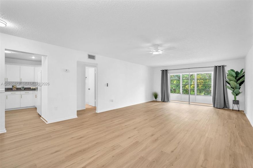 Amazing 2/2 completely remodeled unit with lots of natural light. 55+ Community. Washer and Dryer in the building. Lots of parking spaces. Clubhouse with Gym, Library and tennis courts. Monthly fee includes Water, High Speed Internet, Cable, Insurance and Pest control. Centrally located. Lobby secured building. Move in ready!  Won't Last