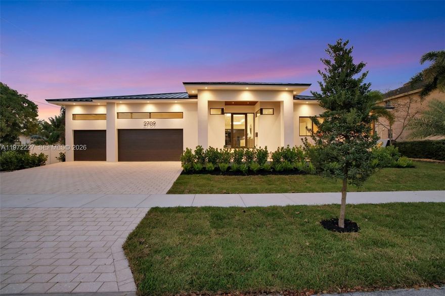 A rare opportunity to secure a brand-new Coral Ridge estate with built-in financial leverage. Experience 4,250 SQ FT under roof by renowned 3rd-generation builder Tim Lang. This newly completed residence offers exceptional value for a 4-suite home in an elite enclave where surrounding estates reach $16M+.

Seller financing available with $700K down at 7% over 30 years for qualified buyers, creating a limited opportunity in today’s market.

Step inside to 48" designer flooring and a fully integrated smart home with iPad-controlled lighting, climate, pool, and pre-wired Sonos. The chef’s kitchen features an 11’ Golden Belly quartz island, Miele induction appliances, and a 113-bottle wine cooler.

Two expansive 16’ impact sliders open to a resort-style pool and spa. All bedrooms are private suites with custom closets. The Owner’s Suite features a pivot entry and spa-style wet room with Roman tub.

3-car garage with EV charging and lift potential. Built at 8.5’ elevation with full impact glass. Furniture & TVs included. Minutes to golf, beach, yacht club & dining. Bayview Elementary.