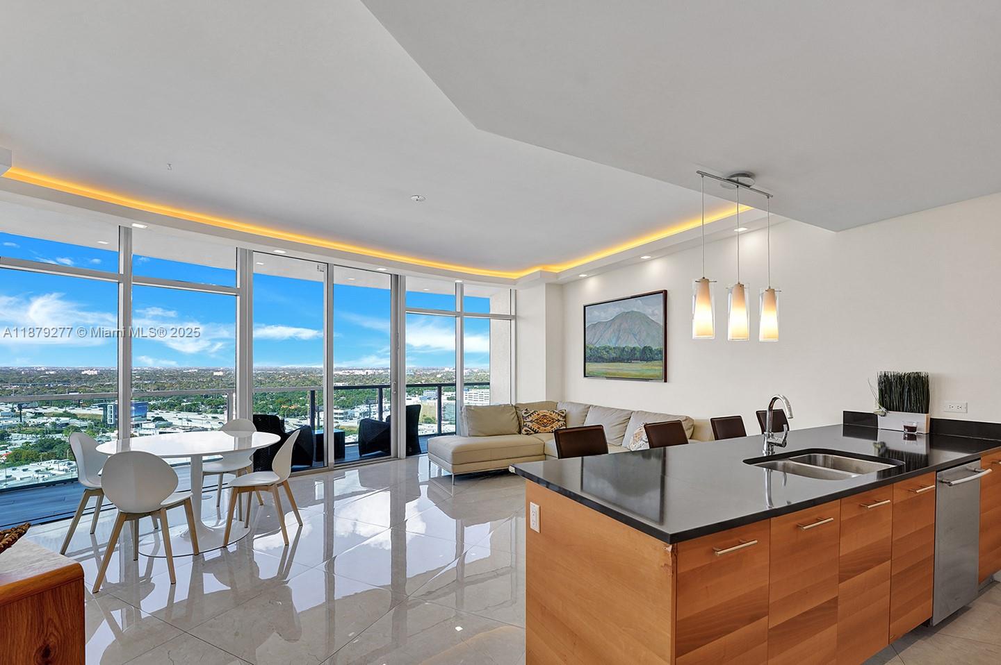 Welcome to Four Midtown! This stunningly modern building offers spectacular views. 2 beds, 2 baths, and fully furnished, it provides a comfortable and stylish living space. Enjoy the panoramic cityscape from the apartment's windows. With luxurious amenities:pool, BBQ Area, Business Center, gym, and entertainment areas, Four Midtown truly elevates your lifestyle. Unwind in the chic lounge, host gatherings in the well-appointed party room, or relax in the lush outdoor spaces. Located in the heart of the city, you'll have easy access to restaurants, shops, and entertainment. Park, and walking distance to EVERYTHING. Don't miss this unparalleled living experience! Contact us to visit Four Midtown today.