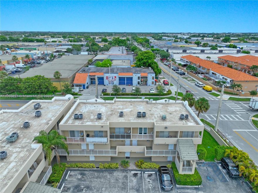 PRICE JUST REDUCED!! Large and spacious UPDATED 2-bedroom, 1.5-bathroom condo in the heart of Hialeah. Property taxes for 2025 were extremely low at only $569. This two story condo unit is located on the second and third floors (no elevator in the building). The unit features IMPACT WINDOWS & and an sliding door. There are two parking spaces. The seller will pay for the existing. The HOA does NOT have the 10% reserves needed for buyers looking to put a down payment of less than 20-25 percent. This property is conveniently located near the Palmetto Expressway, I-75, excellent shopping options, and a wide variety of restaurants.