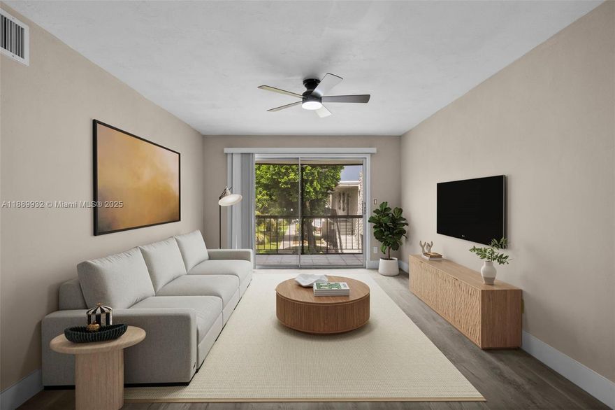 One bedroom One Bath located in Palmetto Bay near the falls.  Great school district, parks, and safe living.  Community pool, balcony, assigned parking and guest parking. Easy to show and move in ready.
““Some photos have been virtually staged for visual purposes only.”