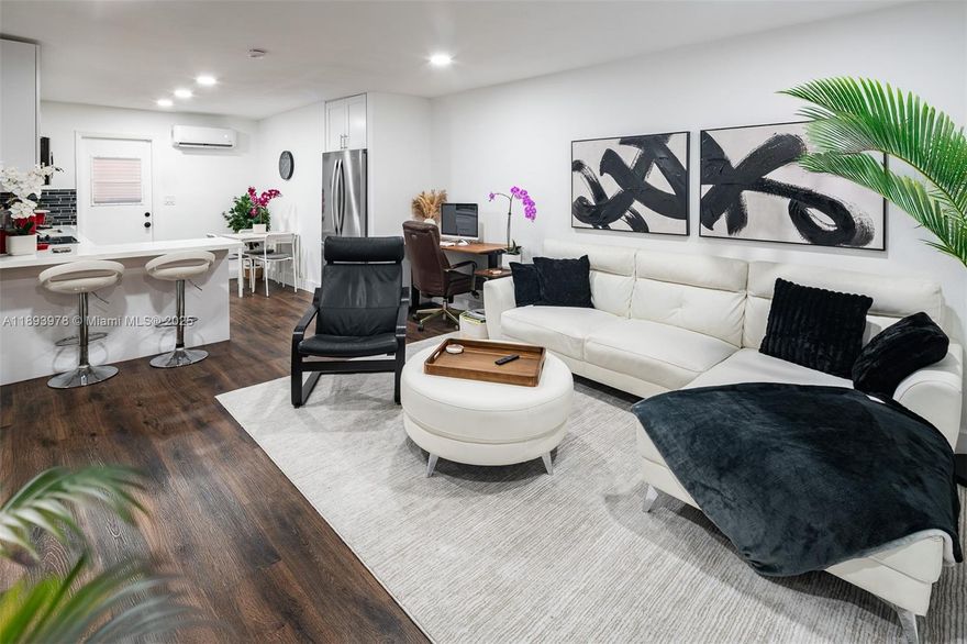 Turnkey, fully renovated Airbnb-approved duplex in prime North Miami, delivering a 7%+ cap rate. Featuring two spacious 2BD/1BA units, each generating about $3,000/month for a combined annual income of $72K+, this property comes fully furnished with modern finishes, impact windows, and appliances for a seamless, ready-to-go investment. Includes a communal washer/dryer and a private backyard garden with potential for added income. Perfectly located near Whole Foods, Home Depot, and top restaurants, this stabilized, high-performing duplex is ideal for cash buyers seeking a fast close and strong returns from day one. Airbnb management company available. Easy to show!