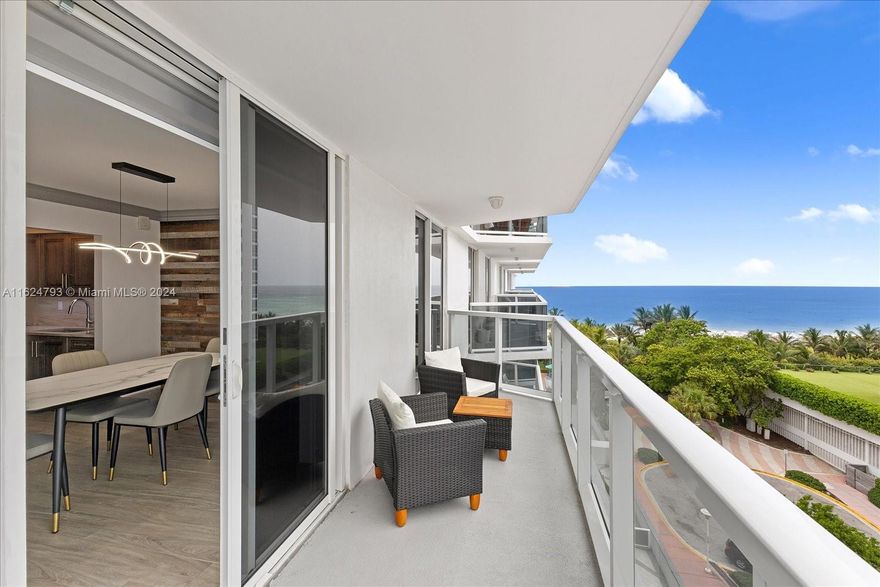 This spacious FULLY RENOVATED 2 bed / 2 bath condo in Miami Beach offers breathtaking Ocean and Intercoastal views from a large balcony and 1,368 SF of living space. Enjoy a grand entertaining area, a gracious master bedroom with a walk-in closet and large bathroom, and a second bedroom convertible to a den. Walk downstairs to the beach or along the 7-mile boardwalk connecting you to Lincoln Road, 1Hotel, and more. Amenities: oceanfront pool, 24-hour security, a fitness room, and a billiard/meeting room. Recent renovations include structural updates, new balconies, impact windows, and a new roof. The apartment comes with 1 assigned storage and parking space. ALL ASSESSMENTS HAVE BEEN PAID BY CURRENT OWNER.