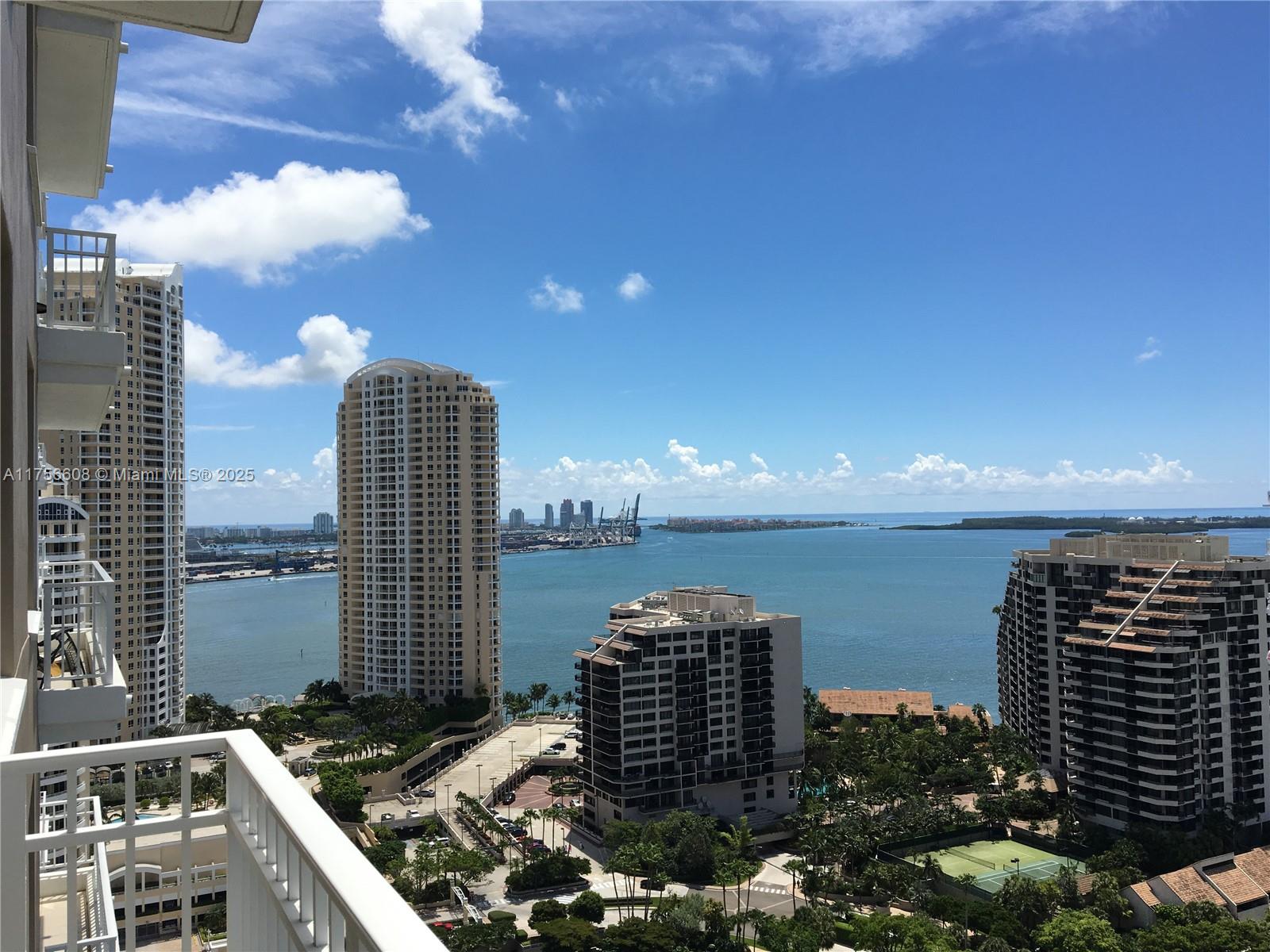 Rental Property at 801 Brickell Key Blvd 2605, Miami, Broward County, Florida - Bedrooms: 1 
Bathrooms: 2  - $3,000 MO.