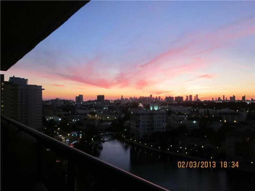 Collins & 25th, at the ocean side, with magnificent view of the Bay and Creek from the open balcony and every room of this cozy and ready to move in apartment on the 16th floor and for our back yard, THE OCEAN, BOARDWALK, promenade, AND THE HEATED POOL.