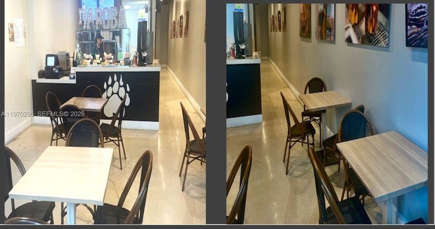 Great newly remodeled great for juice bar, Bakery, Smoothy coffee Shop, New Grease trap, new plubming, new fire alarm, new electrical, new A/C WAll and floor Remodel new Storage System, Refrigeration equipment.The price of this busines is based on investment made to adapt the premises to nwe operating standards for restaurant in Miami dade,