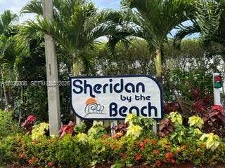 One of the best-located units in beautiful Sheridan by the Beach is now available!  This spacious 2nd floor unit overlooks the lushly landscaped grounds of the east courtyard and pool, and offers handsomely updated kitchen and baths, engineered hardwood floors in the living room and guest bedroom, and 28" diagonal tile floors throughout the rest of the residence. Stainless steel kitchen appliances are a plus in the fully remodeled kitchen. New central a/c (2025) provides year-round comfort and peace of mind.  The screened lanai, running the width of the unit, faces north, avoiding the heat of the tropical sun, provides ample space for casual seating, and features roll-down "soleil" shades which provide privacy as desired and protection from inclement weather.  The very spacious main bedroom features an en suite bath and lanai access.  Each bedroom has a walk-in closet with built-in shelving and storage.  The 2nd bathroom offers a luxurious and relaxing spa tub.  Sheridan by the Beach is adjacent to Broward County's West Lake Park, and is just about 2 miles to the Atlantic Ocean's golden beaches and the famed Hollywood Broadwalk, and perhaps 3 miles to Ft. Lauderdale International Airport and Port Everglades. Shopping, banks, dining and medical offices are all within walking distance as well.  What a great and convenient location!  Oh, and the condo maintenence fee INCLUDES state-of-the-art wireless television with hundreds of channels, HBO, hi-speed internet, and WiFi!