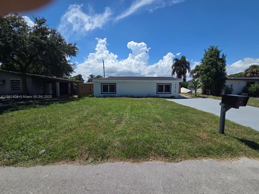 Beautiful fully renovated single family home ,with a  spacious main living areas with tile flooring throughout, easy to maintain and clean. Updated kitchen and bathroom areas consistent with recent electrical and HVAC upgrades
Light and bright interior thanks to numerous impact windows Flexible layout incorporating the extra room for home office, guest suite,or den Brand-new roof installed in 2024, ensuring long-term durability Updated electrical system throughout the home.