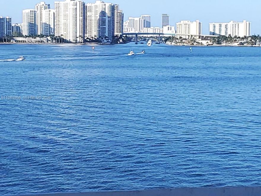 The best Apartment in building. Corner vacant Unit. Almost 2000 s.f. Wide Intracoastal water view from all windows. Beach in 10 min walk Totally renovated and  legally reconstructed. Porcelain tile floor, no popcorn, 2full Bdr(can be used as a 3 Bdr), 2 full bath, 2 offices, 1 pantry, large Walk-in closet New doors/locks. L shape balcony 210s.f. Quartz countertop, backsplash, white cooktop, custom Italian acrylic kitchen White high end appliances. Cable, fiber-optic Internet and Total included. All LED lights, spotlights. New 3.5t AC. New custom Bathrooms w/one piece toilets. Impact windows WT500 passed 40 years certification. Pool , Parking garage place, storage,24/7 Security,5 new elevators, laundry in. GYM, sauna, play rooms, library, bike room, Tennis court. 10 min  walk to ocean beach. Dogs are welcome. No rent policy but liberal. Close to shops, malls. Free WIFI. All Special assessments will be pay by owner at the closing