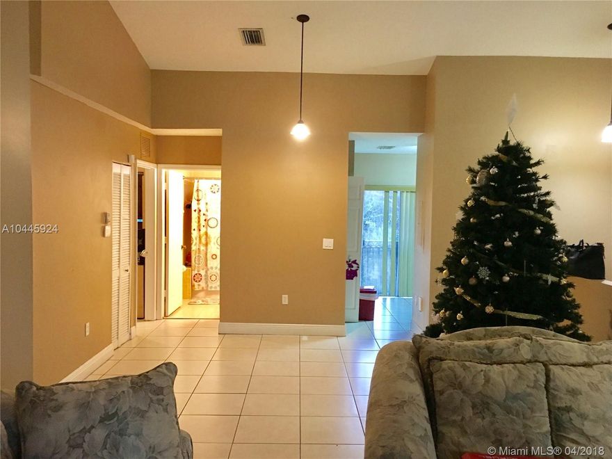 Beautiful 2 bedroom 2 bath Condo located in a great community with security guard entrance.  Unit has a beautiful wood staircase leading up to living area with a large living room, balcony, dining room and kitchen overlooks beautiful canal view.  Walking distance to strip mall, supermarkets, restaurants.  A must see. SEE BROKER REMARKS FOR SHOWING INSTRUCTIONS.