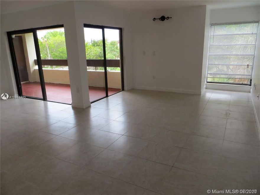 Wow! Extremely spacious top floor Kendall condo in Kenlands . Huge foyer entry. Enjoy gorgeous views from the beautiful patio off the living/dining and master suite. Spacious enough for a sofa bed in the living area or a baby bed in the master suite. Eat in large kitchen, full size washer & dryer. All newly tiled and immaculate. Updated beautifully. Great schools. Unit is right off the elevator on 4th floor. Security bldg., pool, 1 reserved parking w/lots of guest spaces. Expecting multiple offers. Ez to show any time.