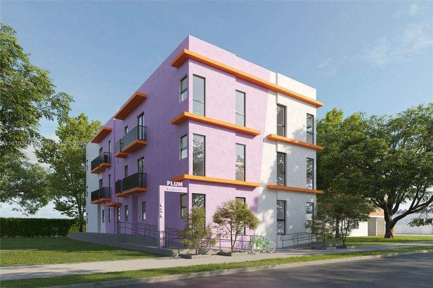 Plum a New Construction Co-Living Building in Riverside/Little Havana.  This innovative living modality allows you to deliver newly built, high quality, beautifully designed and appointed housing options at pricing well below anything in the market.  This building is designed for the missing-middle, the typical millennial or younger making $75k-150k, who has no other viable attractive rental options.  This means you’ll never suffer a lack of tenants and can expect robust demand and long term rent growth.  Twelve 3/3s; totaling 36 rentable individual semi-autonomous bedrooms.  Riverside is one of Miami’s most attractively developing neighborhoods.  Riverside runs adjacent to the Miami River, north of little Havana and just west of Downtown and Brickell.