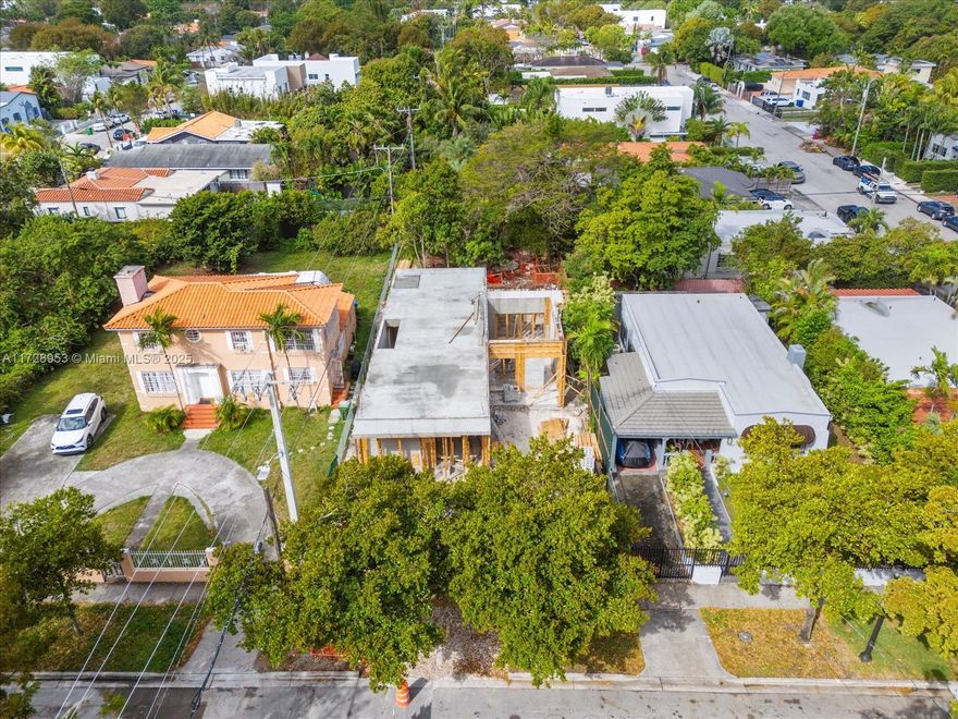 Breathtaking 3,805 sqft New Two-story Single Family Home in Prime location (The desired and gorgeous 13th ave w/a pedestrian path from historic 8th St to CoralWay),5 minutes away from Brickell, and 10 mins away from The Grove! Brand new construction open floor plan, Double-door entry, 5 beds, 4.5 baths. Open floorplan with Dining & Great Rooms.Features a modern design, natural light in all rooms, MasterBath with Free-standing Tub & Large Shower, high-end finishes,modern appliances with double oven and double large refrigerator ,Custom-Designed Kitchen,Tile Floors Throughout. Calacatta quartz countertop with waterfall, walk-in pantry, 10" ceiling height, all doors are 8' height. Spacious bedrooms (one in-suite bed on the 1st floor), pool, covered terrace w/ summer kitchen. Ready for 12/2025