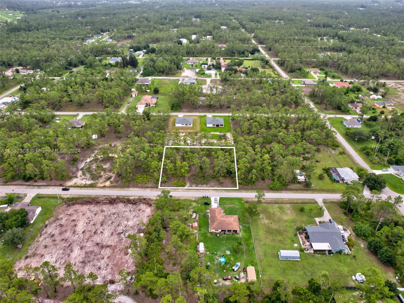 Discover the potential of this expansive 1-acre vacant lot, perfectly situated with two residential lots in a prime location in Lehigh Acres. Zoned RS-1/ Single family residential. These vacant lots offer a unique opportunity for development, whether you're looking to build your dream home or invest in a lucrative residential project. Surrounded by natural beauty and located in a desirable neighborhood, this blank canvas awaits your vision.