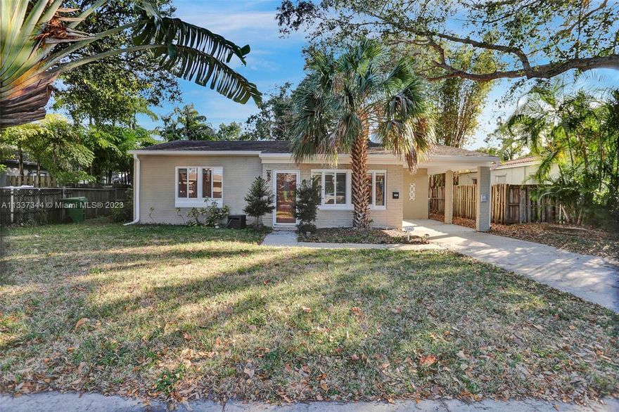 Cozy 2 Bedroom/1 bath home for rent in sought after Croissant Park!  This single family home has been updated with impact windows and has a spacious private backyard!  The house has an open floor plan, tiled floors throughout, and stainless steel appliances in the kitchen.  The private laundry room is spacious with plenty of room for extra storage! The neighborhood is close to downtown Fort Lauderdale, the beach, public parks, Las Olas, 595/95/Turnpike and a few minutes away from the International Airport.  Enjoy your life in a spacious and private residence!